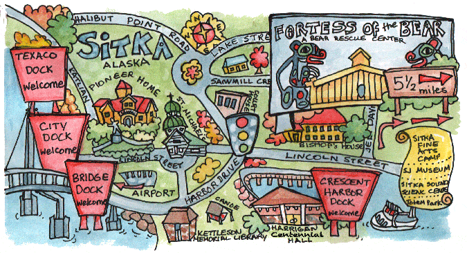 map of Sitka